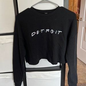 Friends Logo Detroit Crop Top Sweater